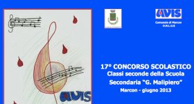 17° CONCORSO SCOLASTICO per le classi seconde della Scuola Secondaria “G. Malipiero” di Marcon